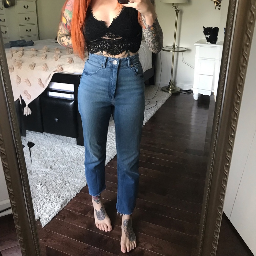 High waisted mom jeans